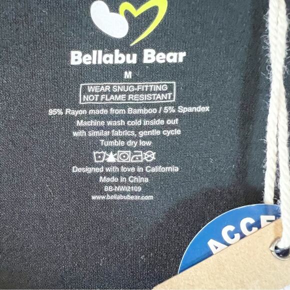 Bellabu Bear Obsidian Black Bamboo Womens‎ Nightgown Size Medium NEW - Picture 7 of 11